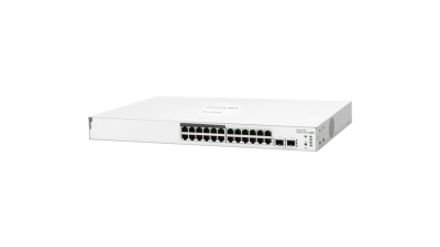 HPE Networking ION 1830 JL813A - 24xGigabit პორტიანი PoE სვიჩი, 12 PoE+; 2x1G SFP; 195W PoE